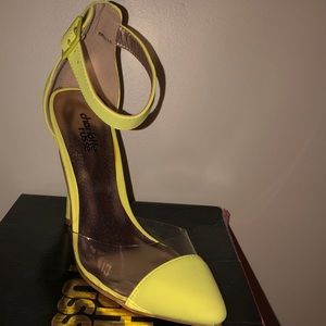 SOLD! Neon Yellow shoes